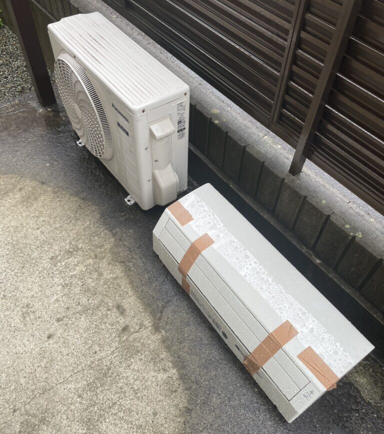 山口県下松市H様邸でエアコンを実質無料回収！エアコン処分ならアトムにお任せ