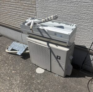 静岡県掛川市O様邸でエアコンを実質無料回収！エアコン処分ならアトムにお任せ