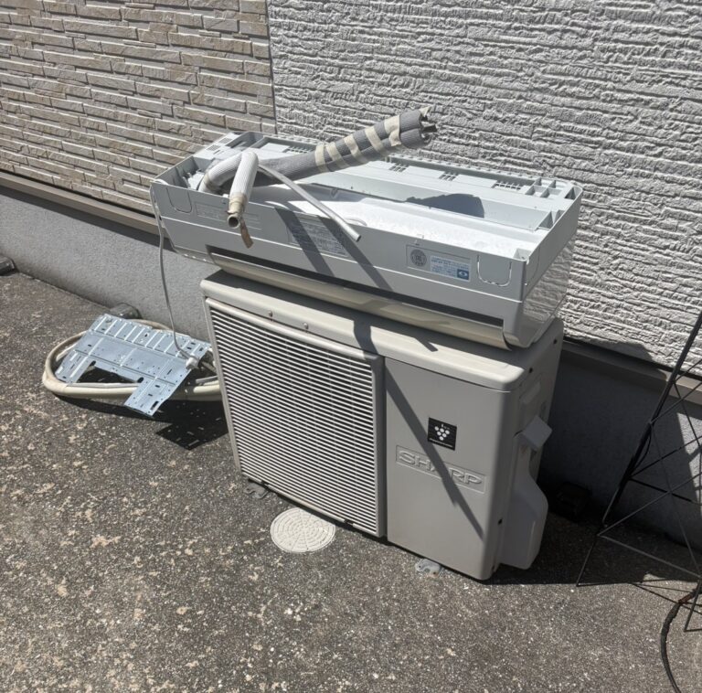 静岡県掛川市O様邸でエアコンを実質無料回収！エアコン処分ならアトムにお任せ