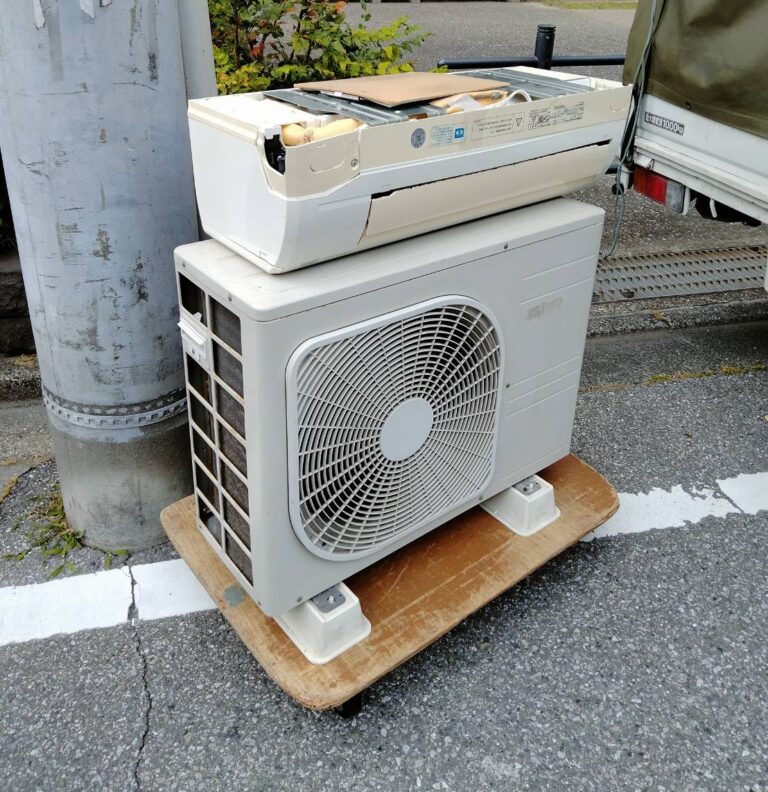 広島県三原市N様邸でエアコンを実質無料回収！エアコン処分ならアトムにお任せ
