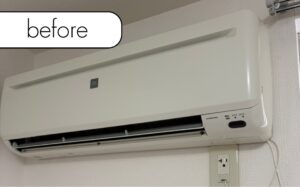 大阪府吹田市I様邸でエアコンを実質無料回収！エアコン処分ならアトムにお任せ
