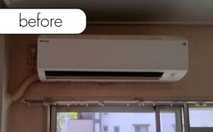 福岡県粕屋町S様邸でエアコンを実質無料回収！エアコン処分ならアトムにお任せ