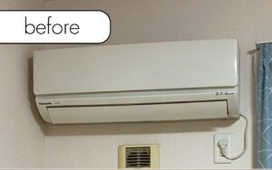 愛媛県東温市K様邸でエアコンを実質無料回収！エアコン処分ならアトムにお任せ