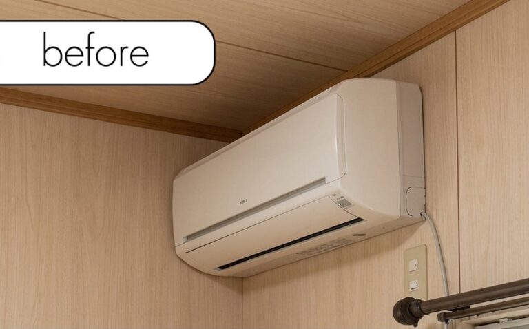 【豊田市千洗町】マンション4階のエアコン1台を回収！
