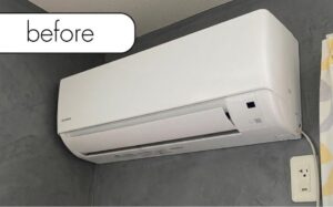 【扶桑町斎藤県】アパート2階のエアコン1台を無料回収！