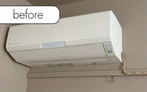 【栃木市片柳町】マンション2階のエアコン1台を無料回収！