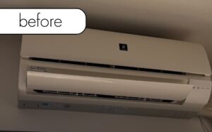 【新潟市秋葉区あおば通】アパート2階のエアコン1台を回収！