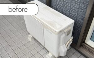 【山梨市落合】マンション2階のエアコン1台を無料回収！