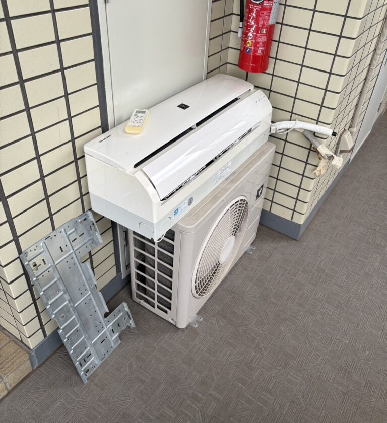 【庄原市中本町】マンション2階のエアコン1台を無料回収！