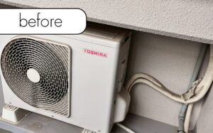 【小浜市松ヶ崎】マンション2階のエアコン1台を無料回収！