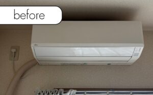 【大垣市浅草】アパート3階のエアコン1台を回収！