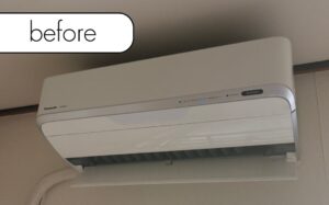 【野田市泉】アパート1階のエアコン1台を無料回収！