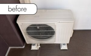 【呉市中央】マンション4階のエアコン1台を無料回収！