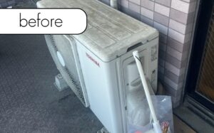 【安芸高田市高宮町】マンション2階のエアコン1台を無料回収！