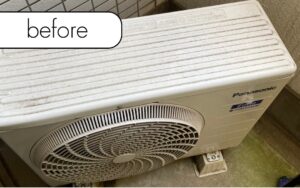 【福山市松永町】マンション2階のエアコン1台を無料回収！