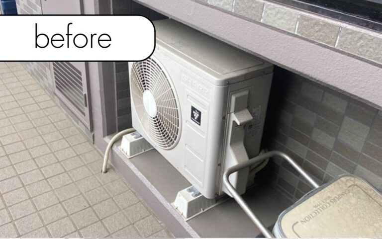 【矢板市鹿島町】マンション6階のエアコン1台を無料回収！