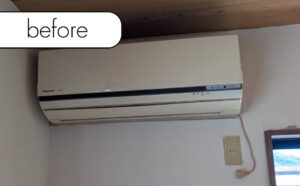 【福津市津屋崎】アパート1階のエアコン1台を無料回収！