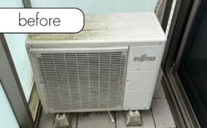 【小山町須走】アパート2階のエアコン1台を無料回収！