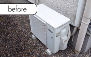 【大津町室】アパート2階のエアコン1台を回収！