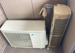 【熊本市北区植木】マンション1階のエアコン1台を無料回収！