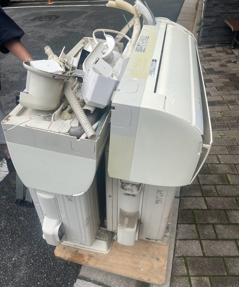 【長柄町桜谷】戸建のエアコン2台を無料回収！