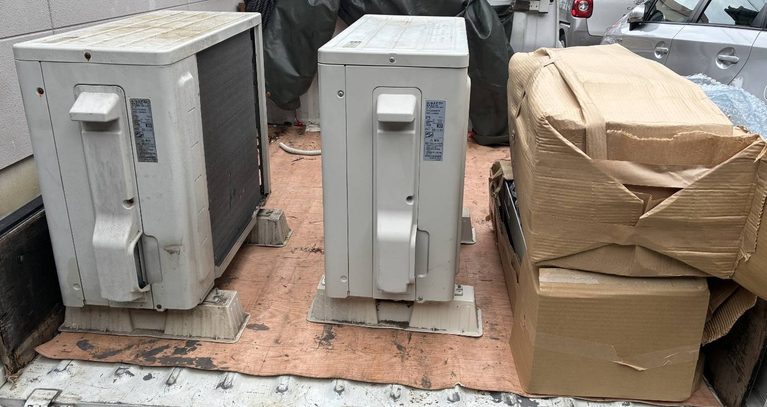 【茨城町中石崎】戸建のエアコン2台を無料回収！