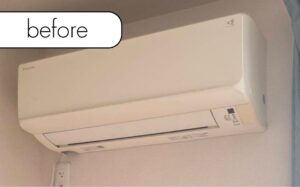 【氷川町宮原】アパート2階のエアコン1台を無料回収！