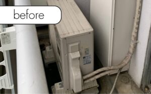 【須崎市下分】マンション3階のエアコン1台を回収！