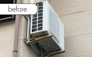 【大網白里市みずほ台】アパート2階のエアコン1台を回収！