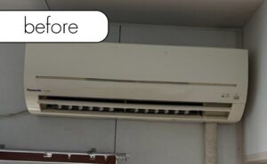 【多古町多古】アパート2階のエアコン1台を無料回収！