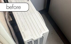 【香取市佐原】アパート3階のエアコン1台を無料回収！
