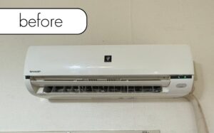 【白井市南山】マンション1階のエアコン1台を無料回収！