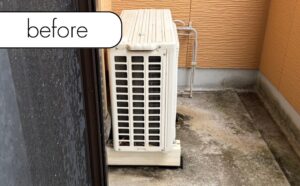 【武雄市北方町】アパート2階のエアコン1台を無料回収！