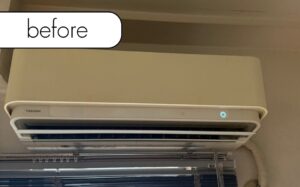 【鹿島市高津原】アパート2階のエアコン1台を無料回収！