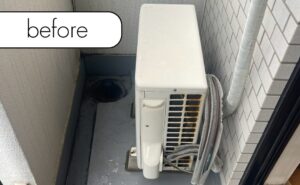 【枕崎市立神】マンション3階のエアコン1台を回収！