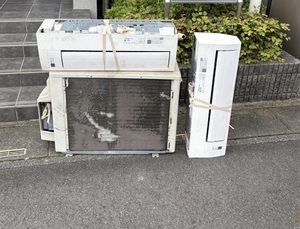 【日光市稲荷町】マンション4階のエアコン1台を無料回収！