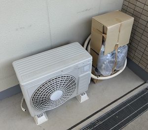 【大山町鈑戸】マンション2階のエアコン1台を無料回収！