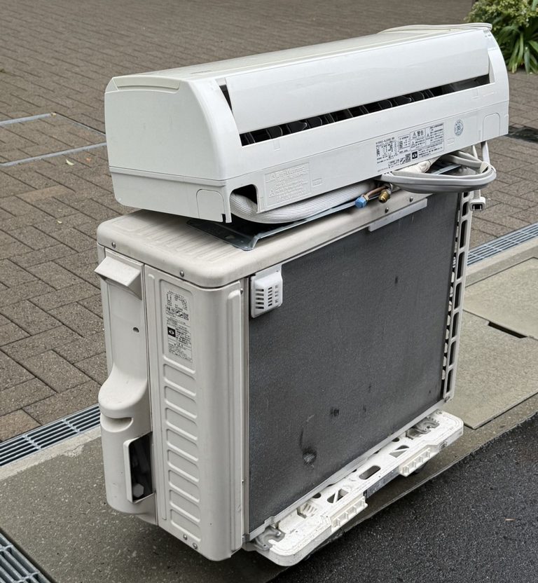 【久慈市中央】マンション5階のエアコン1台を無料回収！