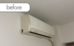 【伊佐市大口】アパート3階のエアコン1台を回収！