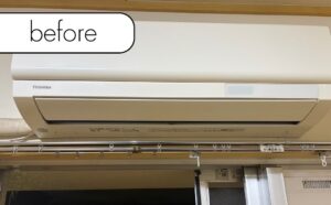 【時津町左底郷】アパート2階のエアコン1台を無料回収！