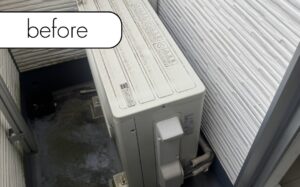 【上島町弓削】アパート2階のエアコン1台を無料回収！