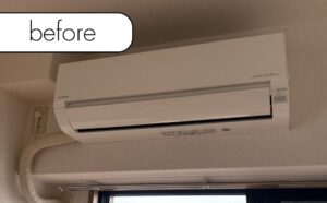 【板野町犬伏】アパート2階のエアコン1台を無料回収！