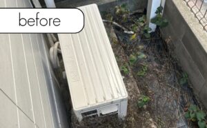 【足利市本城】アパート1階のエアコン1台を無料回収！