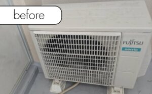【境港市夕日ヶ丘】マンション4階のエアコン1台を回収！
