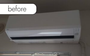 【那須塩原市塩原】アパート1階のエアコン1台を無料回収！