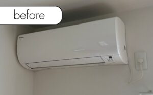 【芳賀町稲毛田】アパート2階のエアコン1台を無料回収！