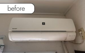 【豊中市永楽荘】アパート2階のエアコン1台を無料回収！